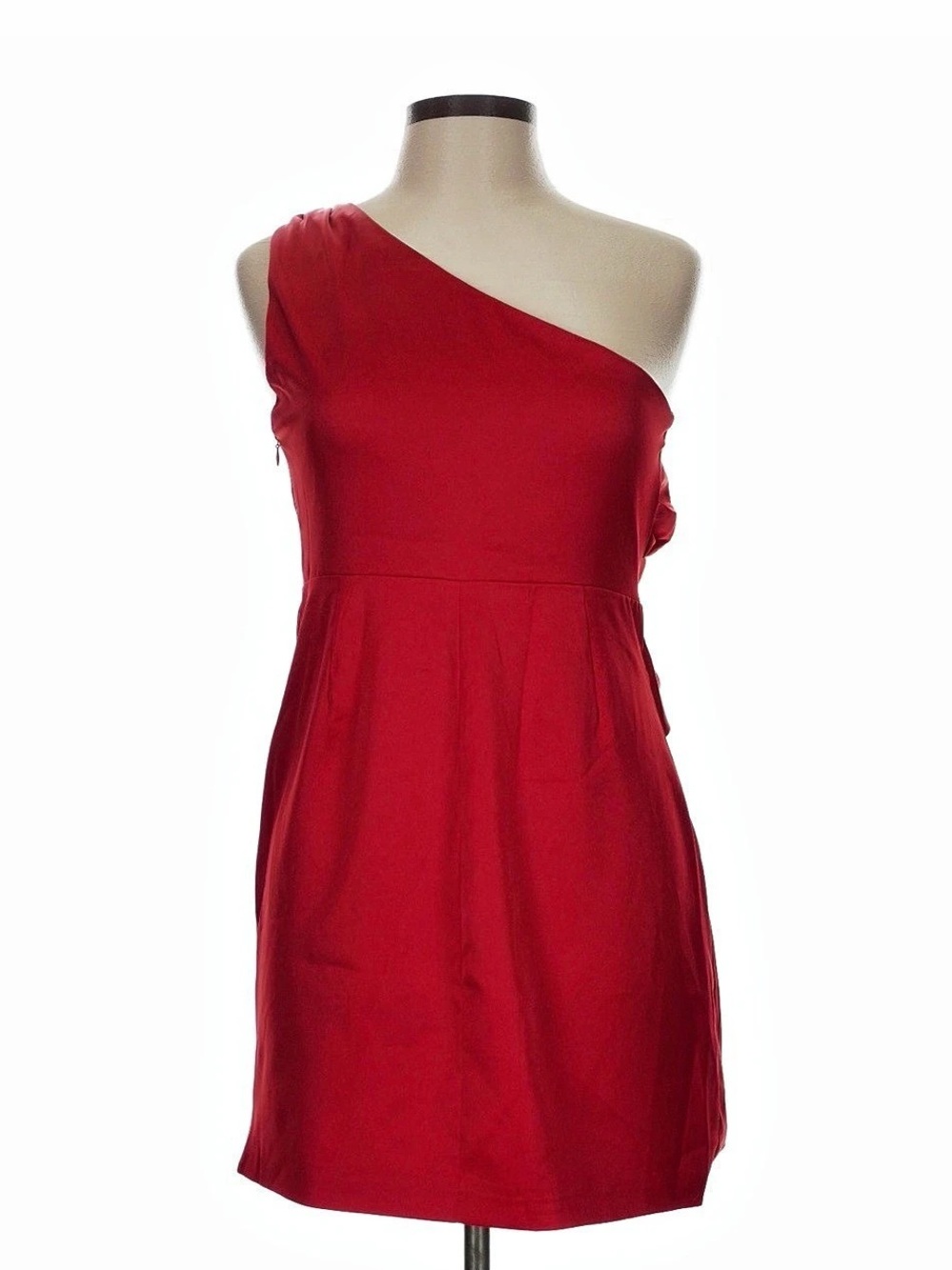 DO+BE One-Shoulder Mini Dress Red Large Like New